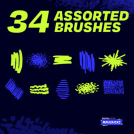 34 Hand made Custom Brushes for Adobe Photoshop