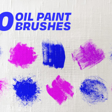 90 Oil Paint Photoshop Brushes